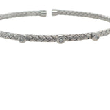 White Gold Bezel Set Diamond  Bracelet