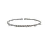 White Gold Bezel Set Diamond  Bracelet
