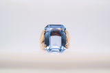 VINTAGE BLUE TOPAZ COCKTAIL RING