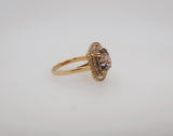 Fabulous Double Halo Smokey Zircon