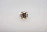 Fabulous Double Halo Smokey Zircon