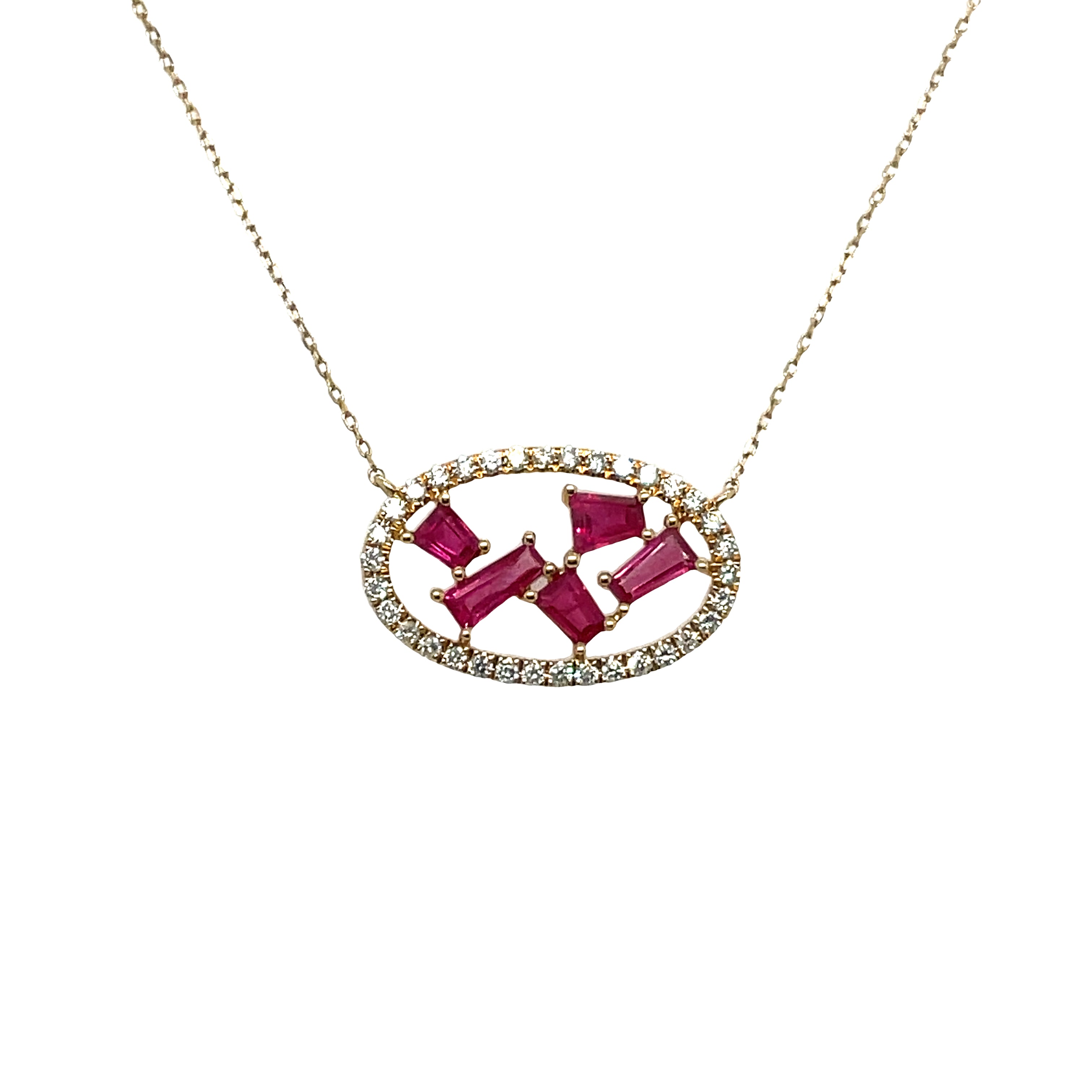 Ruby Pendant Necklace