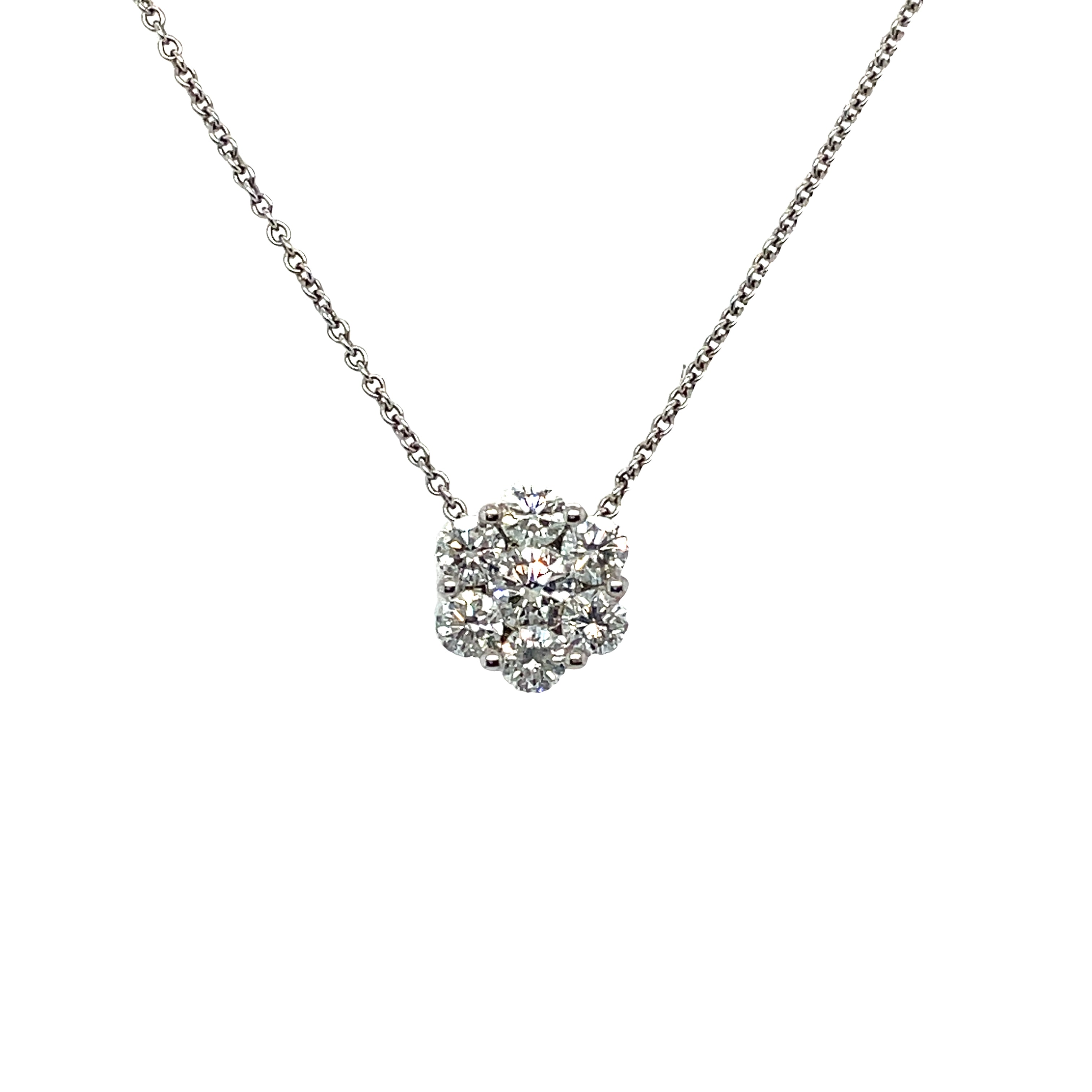 Diamond Flower Necklace