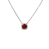 Ruby Gemstone Pendant Necklace