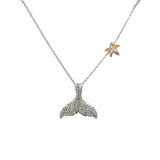 Diamond Whale Tail Necklace