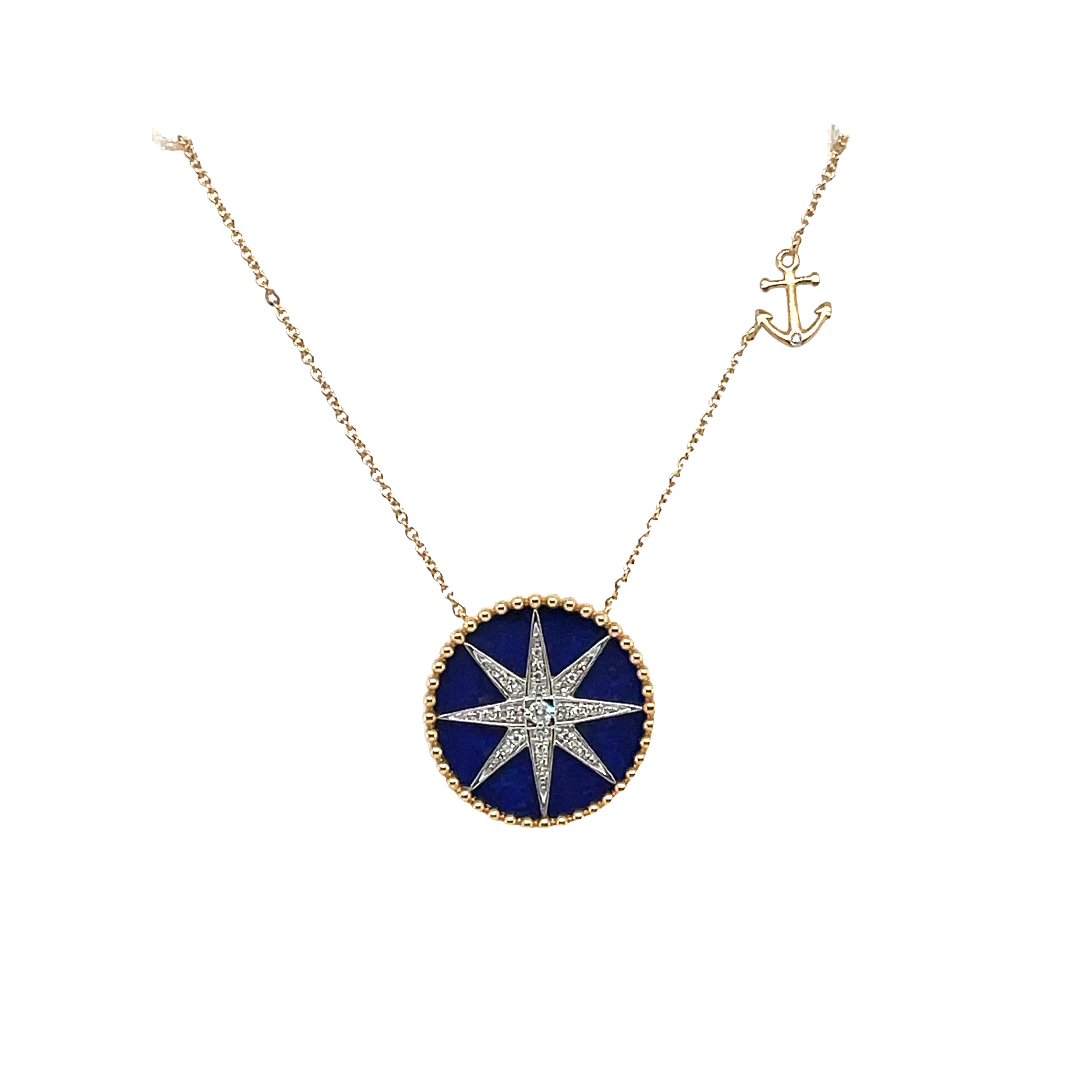 Elegant Compass Rose Pendant Necklace