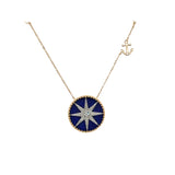 Elegant Compass Rose Pendant Necklace