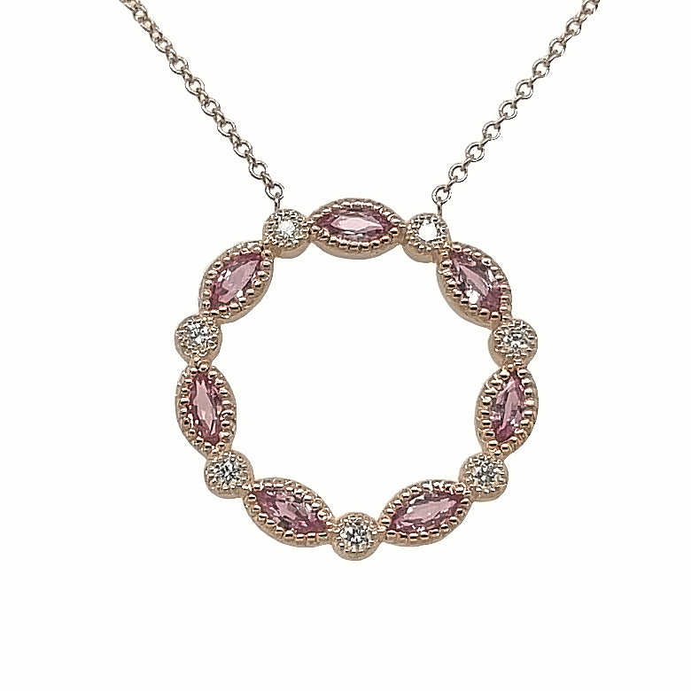 Marquise shaped pink Sapphires