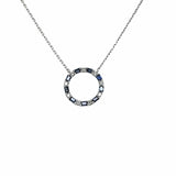 FLOATING CIRCLE WITH BLUE SAPPHIRES
