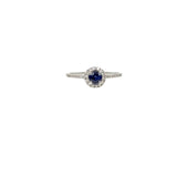 CLASSIC HALO SAPPHIRE RING