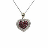 BEAUTIFUL RUBY HEART PENDANT