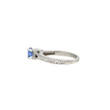 ROUND  BLUE SAPPHIRE RING