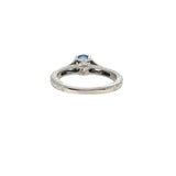 ROUND  BLUE SAPPHIRE RING