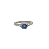 ROUND  BLUE SAPPHIRE RING