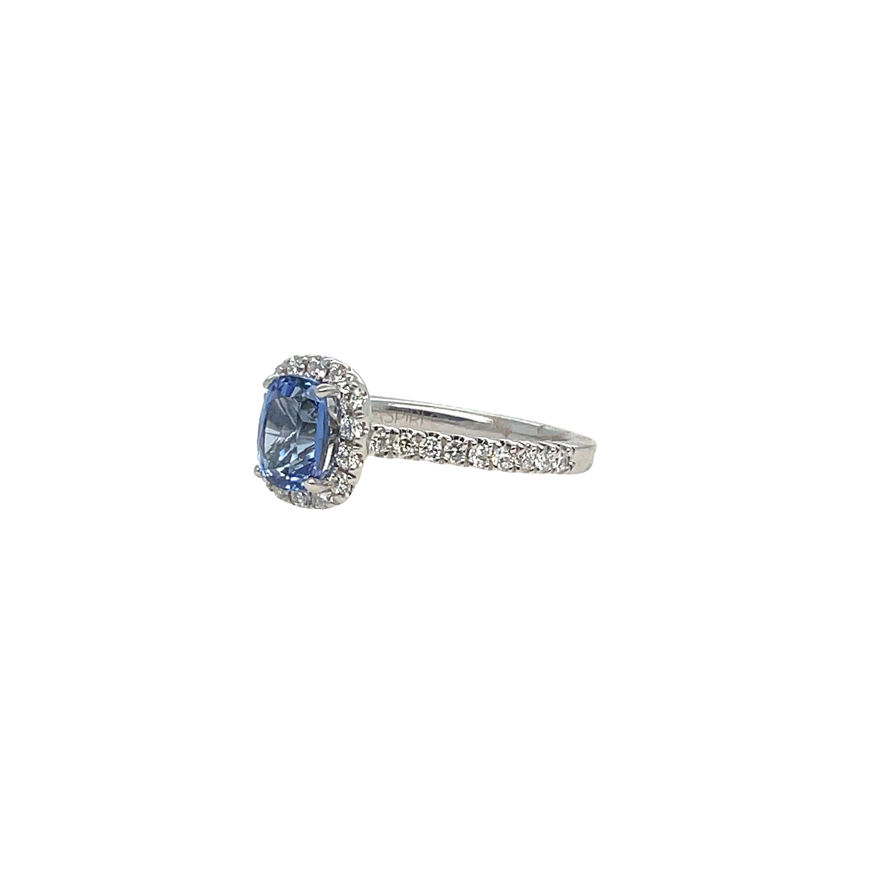 SAPPHIRE HALO RING