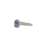 SAPPHIRE HALO RING