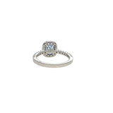 SAPPHIRE HALO RING