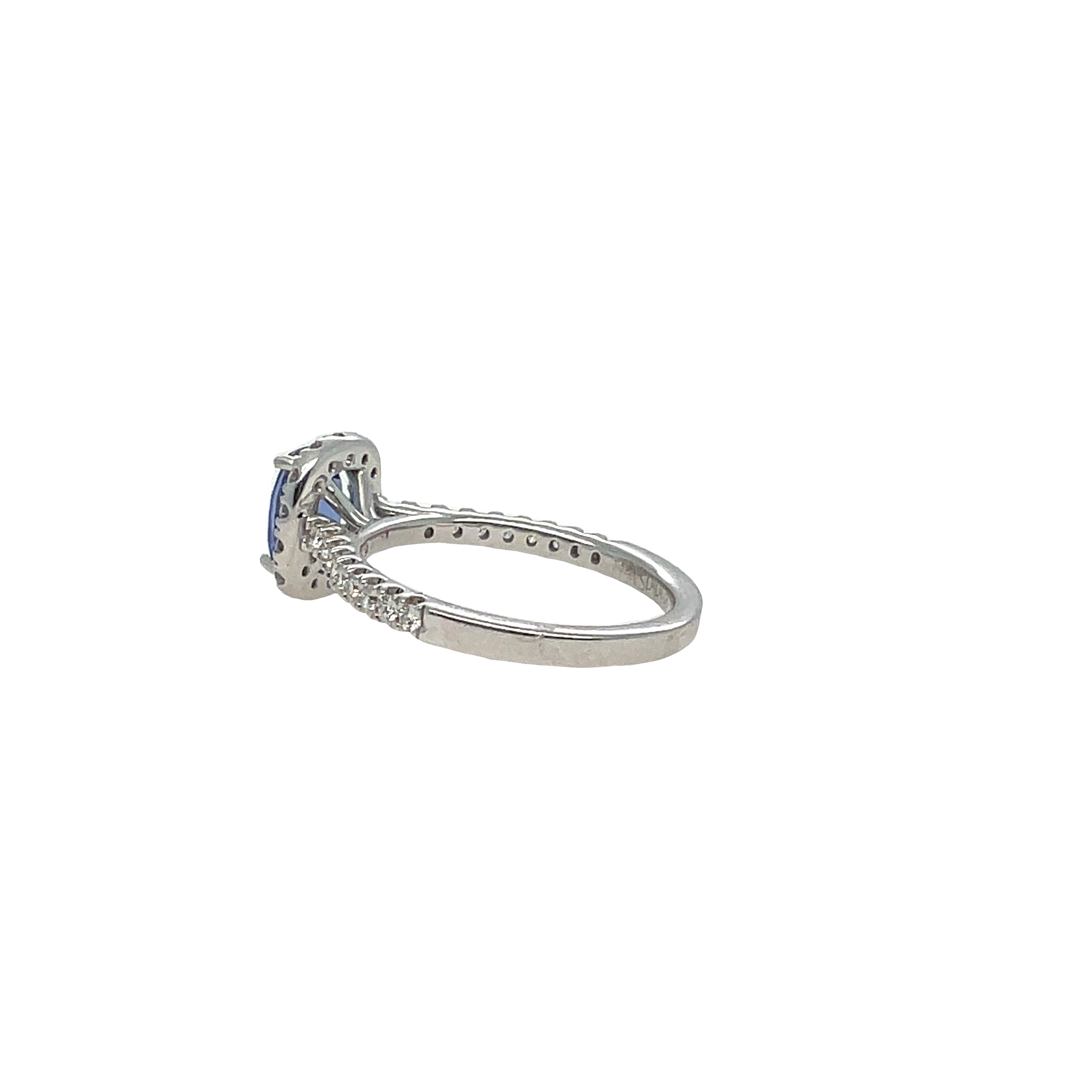SAPPHIRE HALO RING