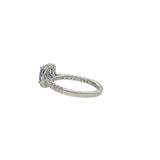 SAPPHIRE HALO RING