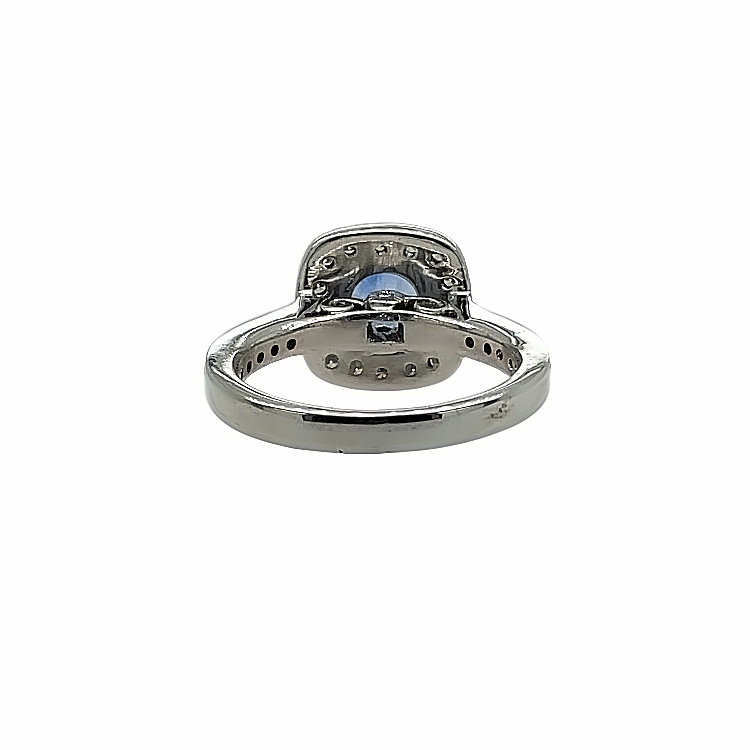 DAZZLING SAPPHIRE HALO RING