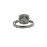 DAZZLING SAPPHIRE HALO RING