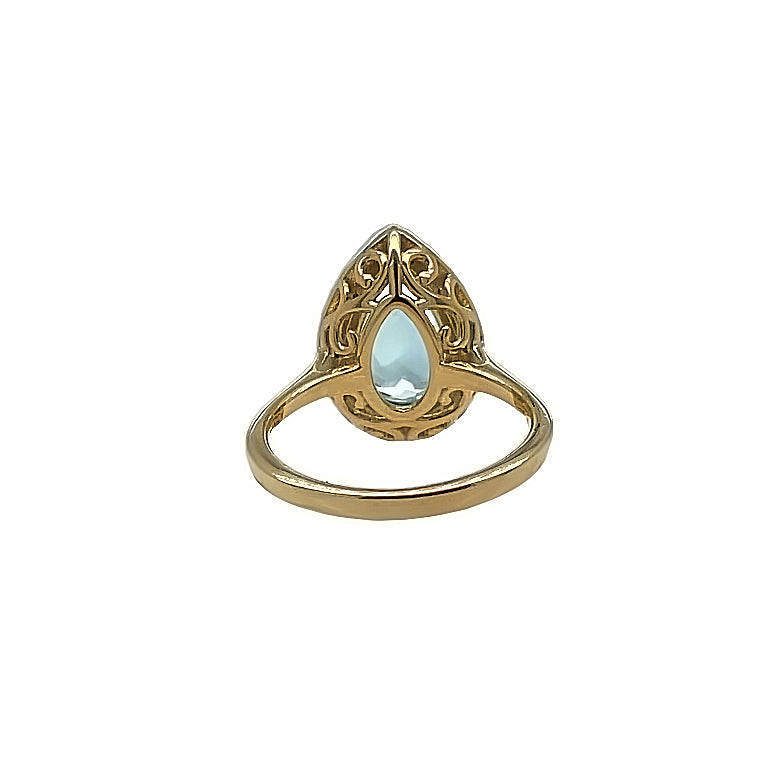 TIMELESS PEAR SHAPED AQUAMARINE