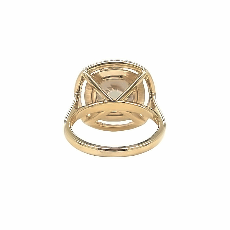Fabulous Double Halo Smokey Zircon