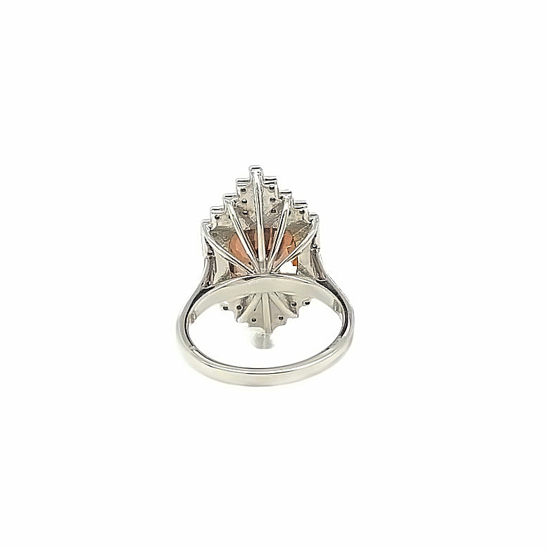 Art Deco Style Zircon Ring