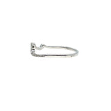 Ocean Wave- Elegant White Gold Ring