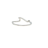 Ocean Wave- Elegant White Gold Ring
