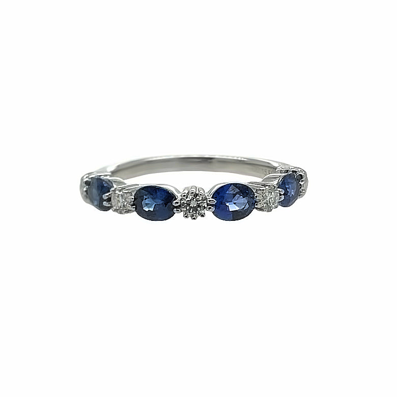 STUNNING SAPPHIRE OVAL BAND