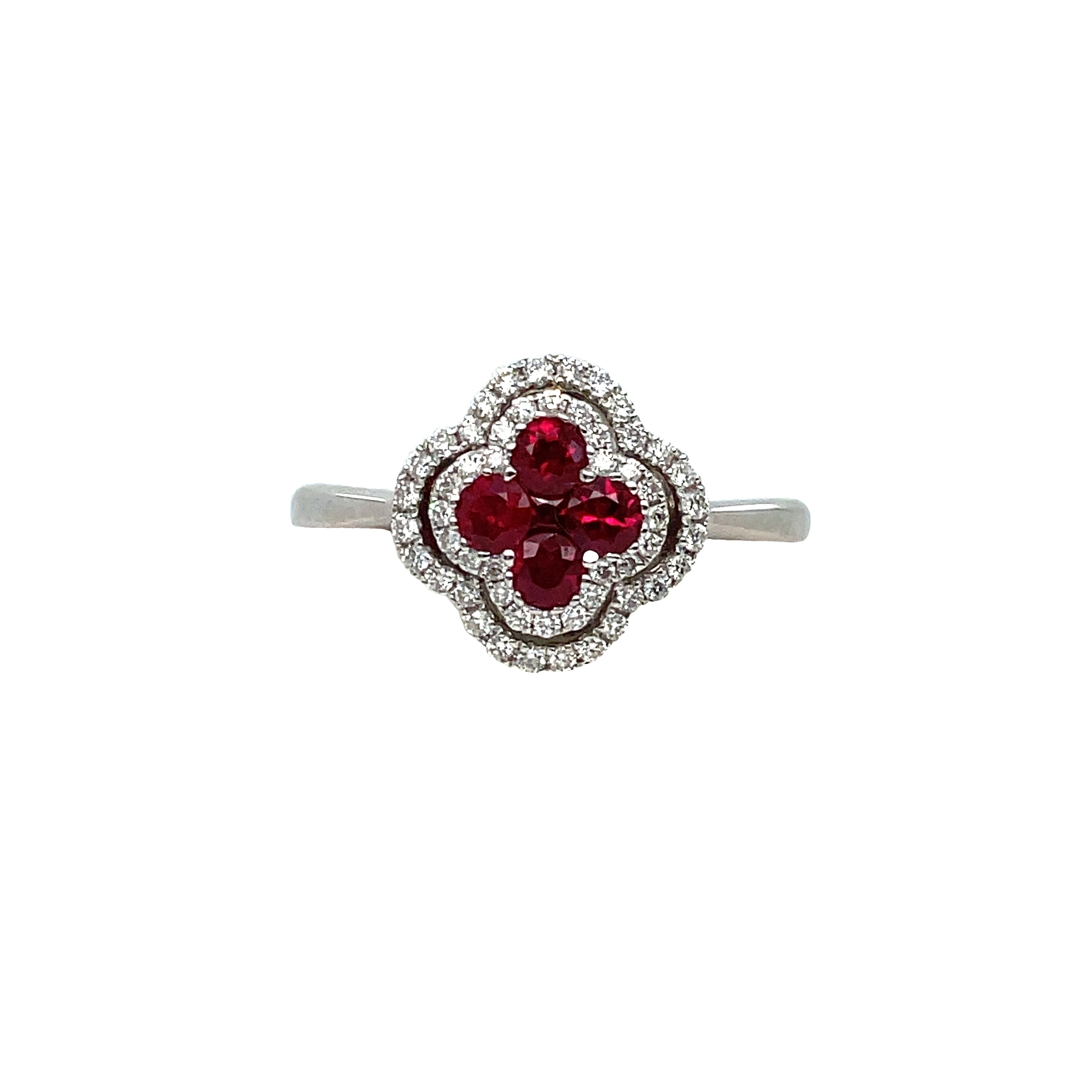 Ruby Halo Ring