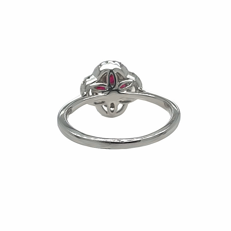Ruby Halo Ring