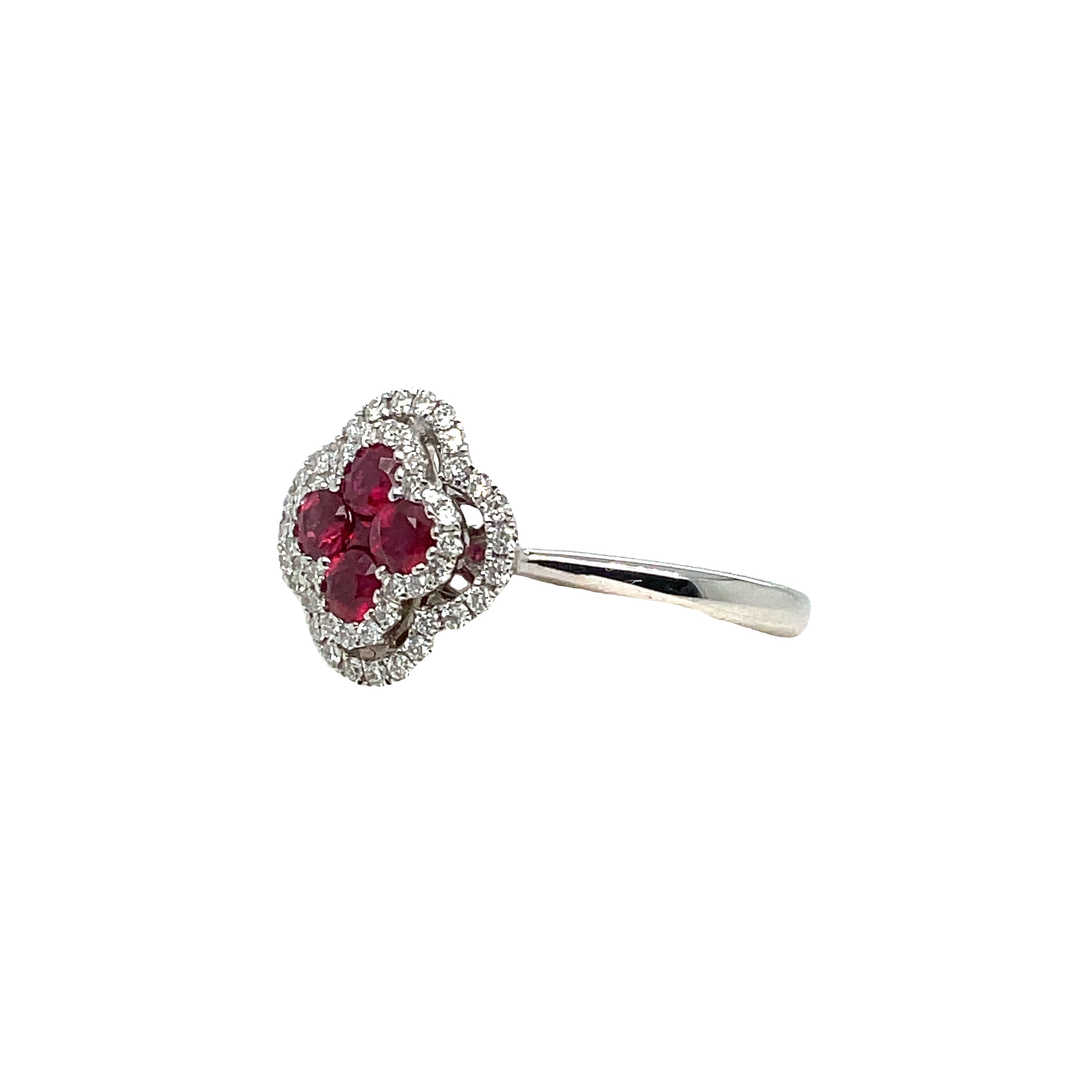 Ruby Halo Ring