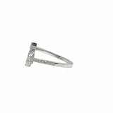 SHOOTING STAR RING WHITE GOLD