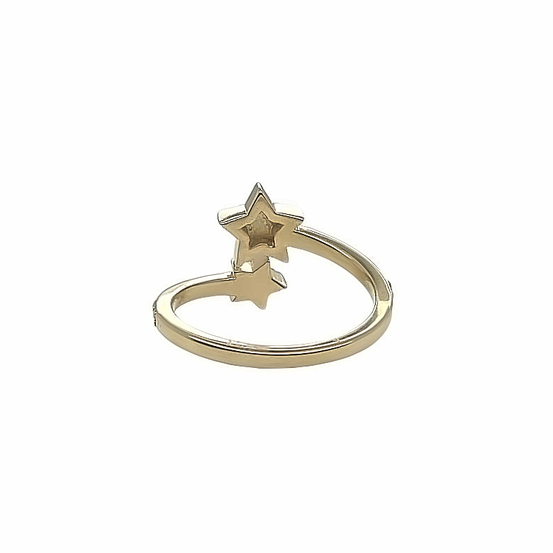 SHOOTING STAR YELLOW GOLD RING