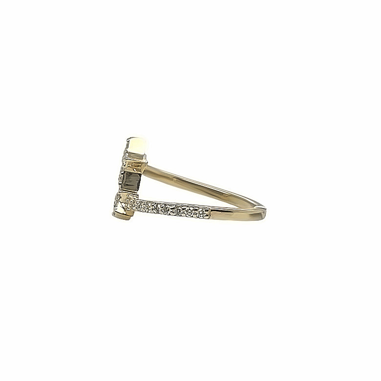 SHOOTING STAR YELLOW GOLD RING