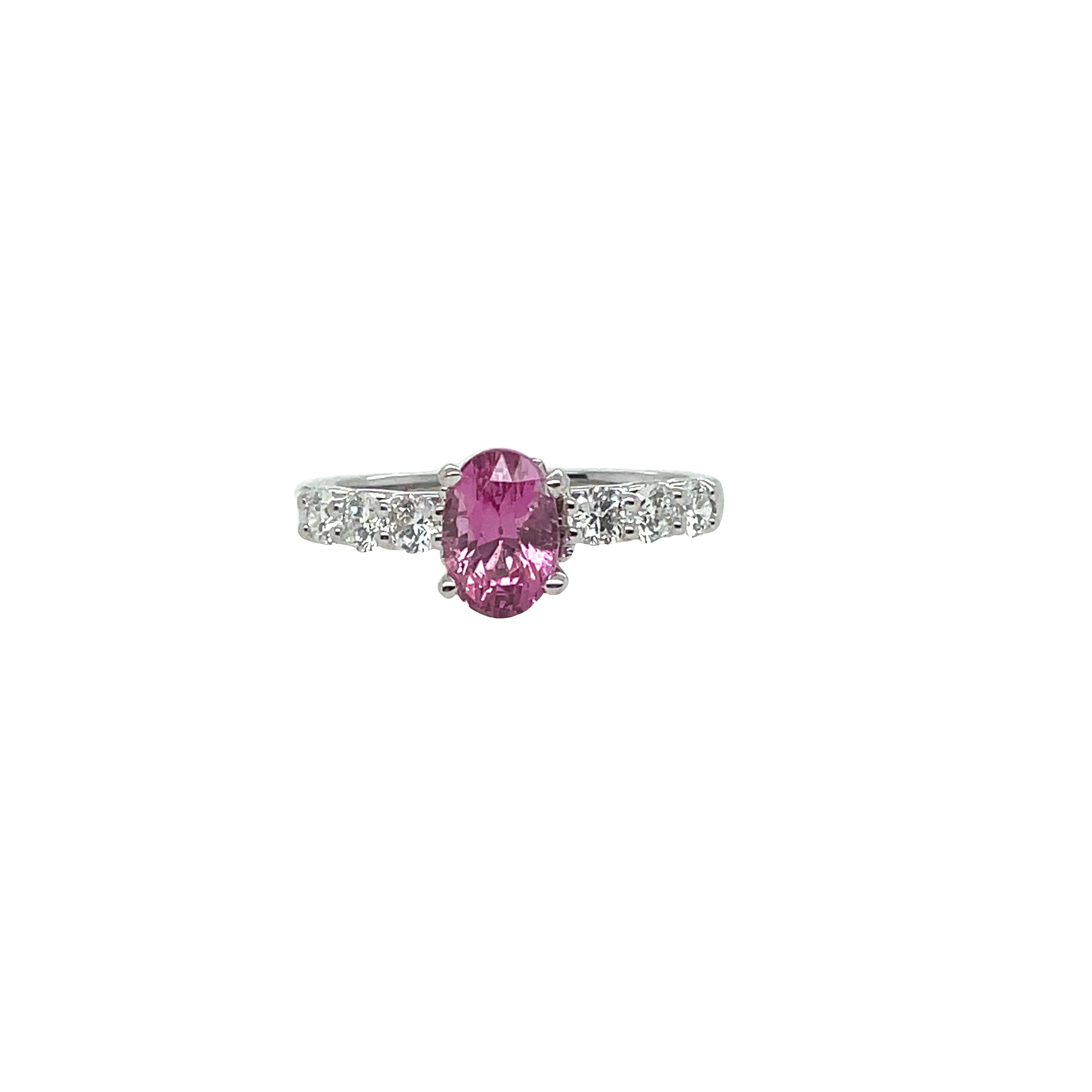 NO HEAT PINK SAPPHIRE RING
