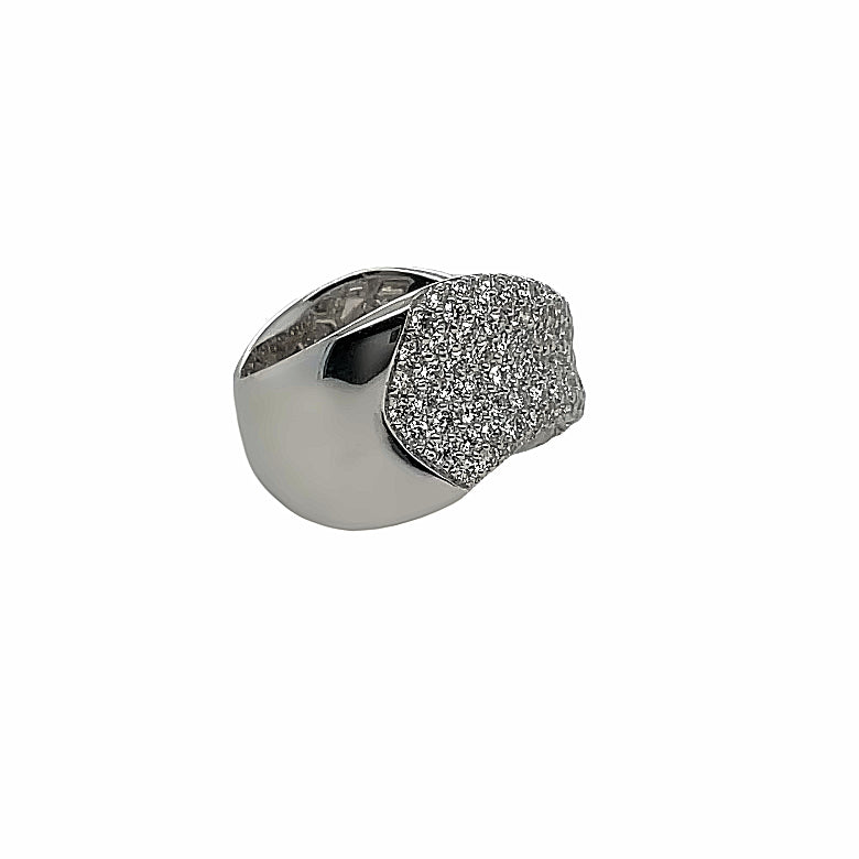 18k Pave Diamond Band