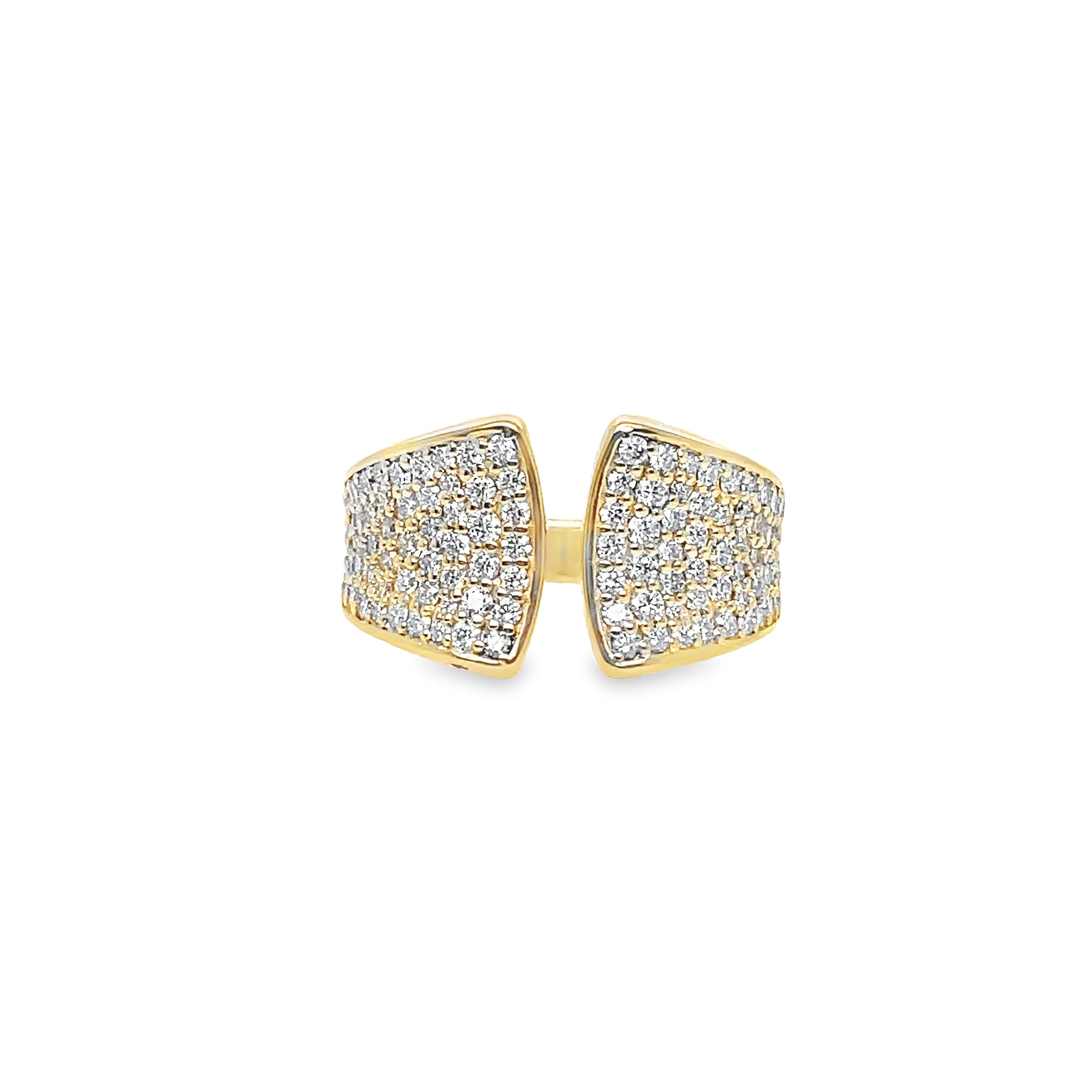 Pave Yellow Gold Band