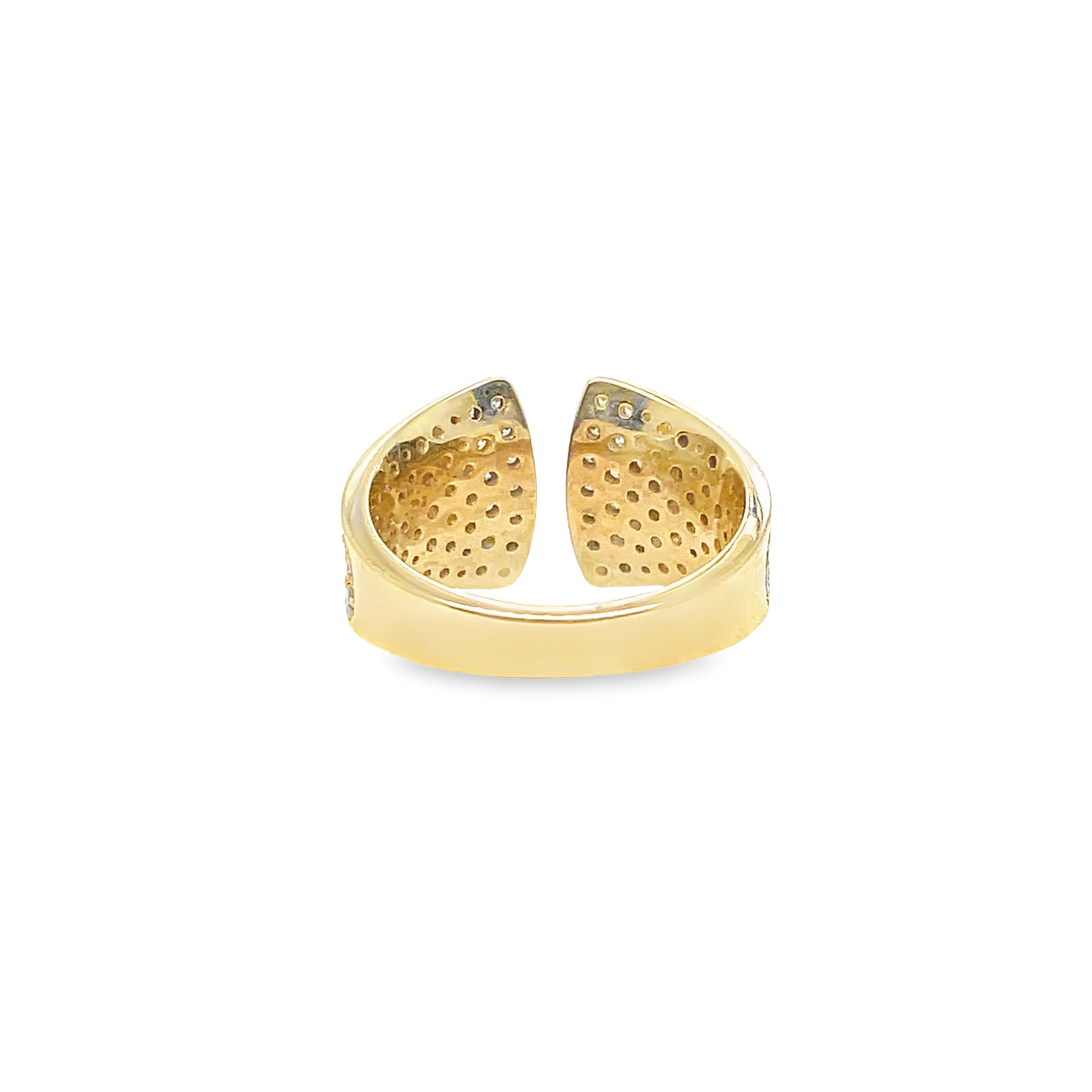 Pave Yellow Gold Band