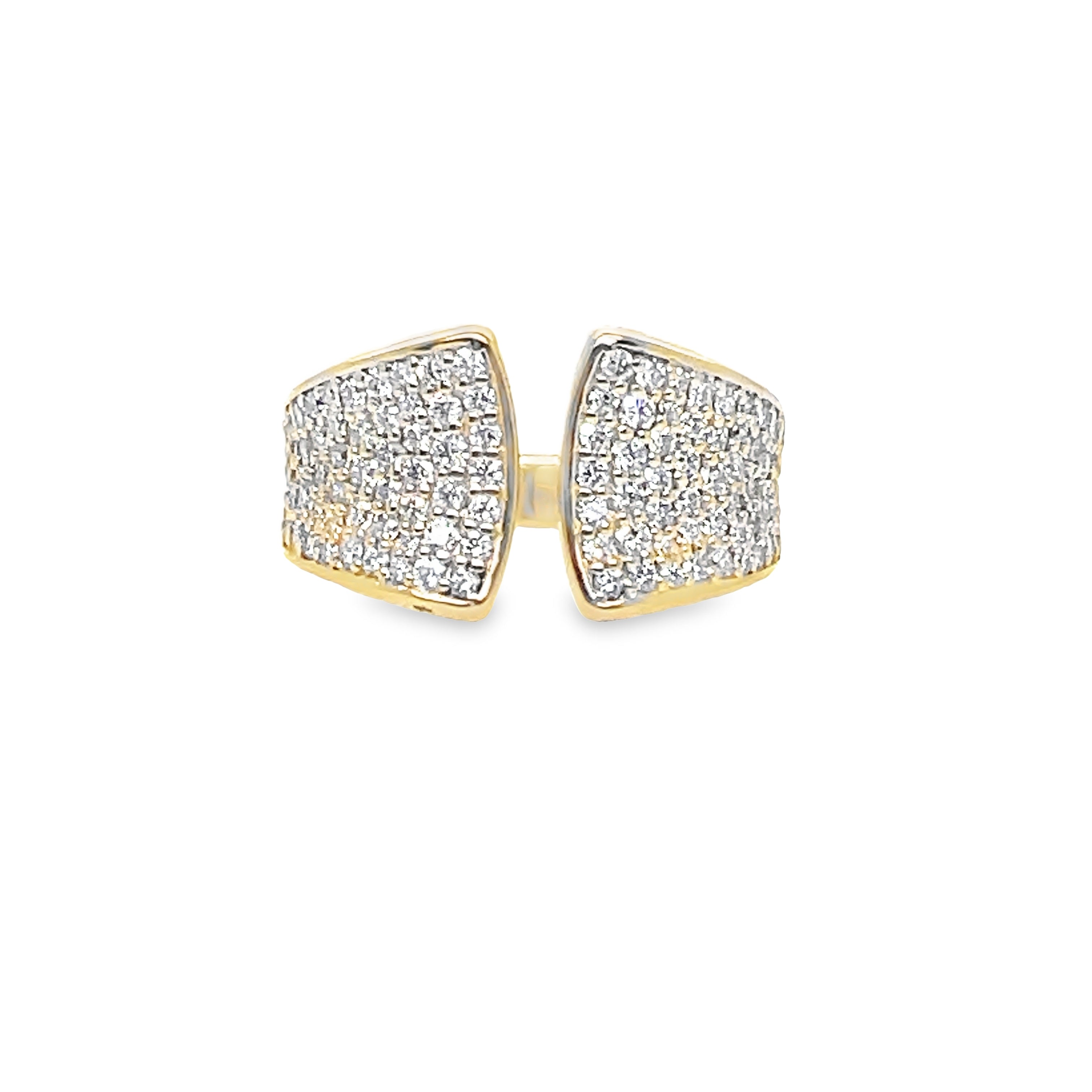 Pave Yellow Gold Band