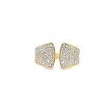 Pave Yellow Gold Band