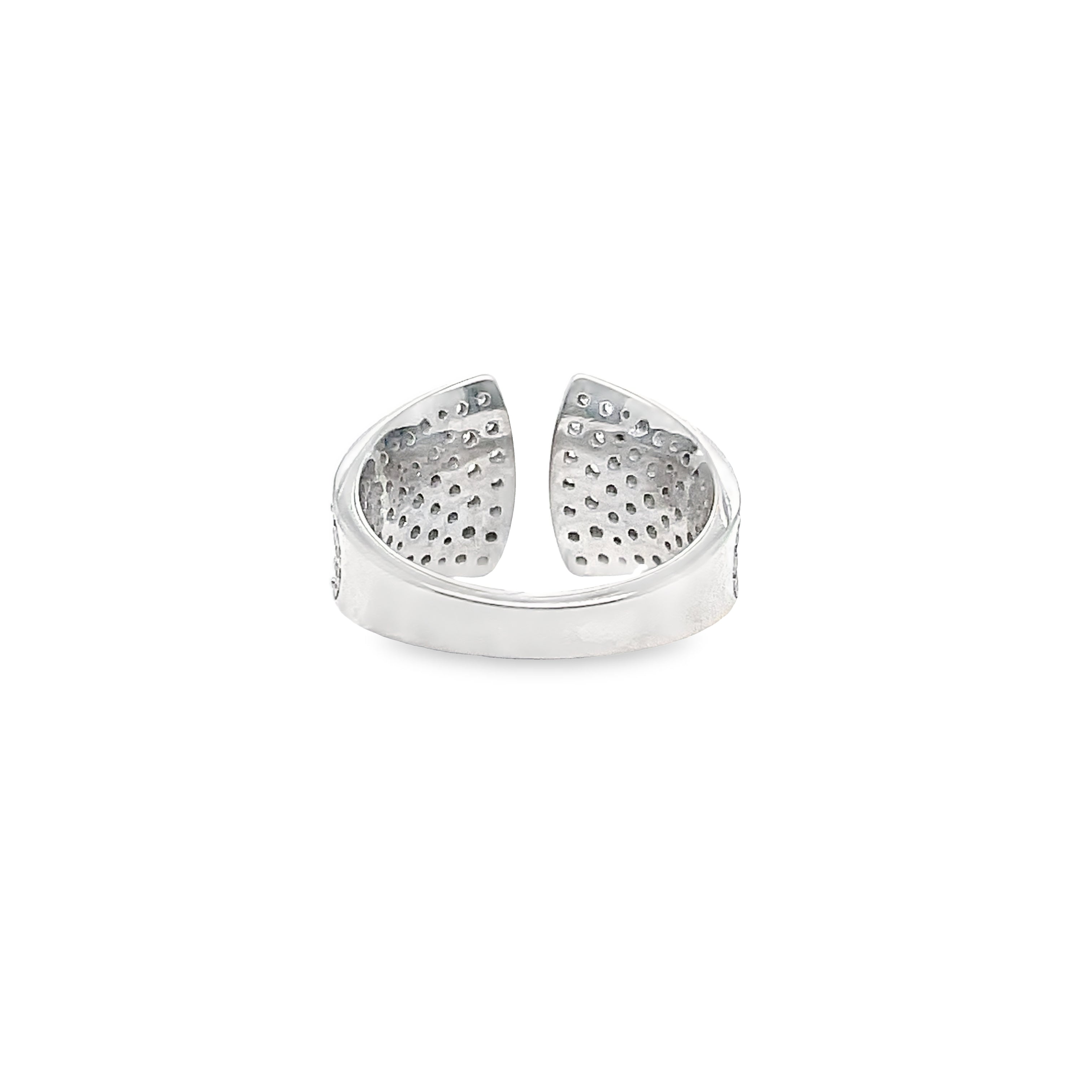 Pave White Gold Band