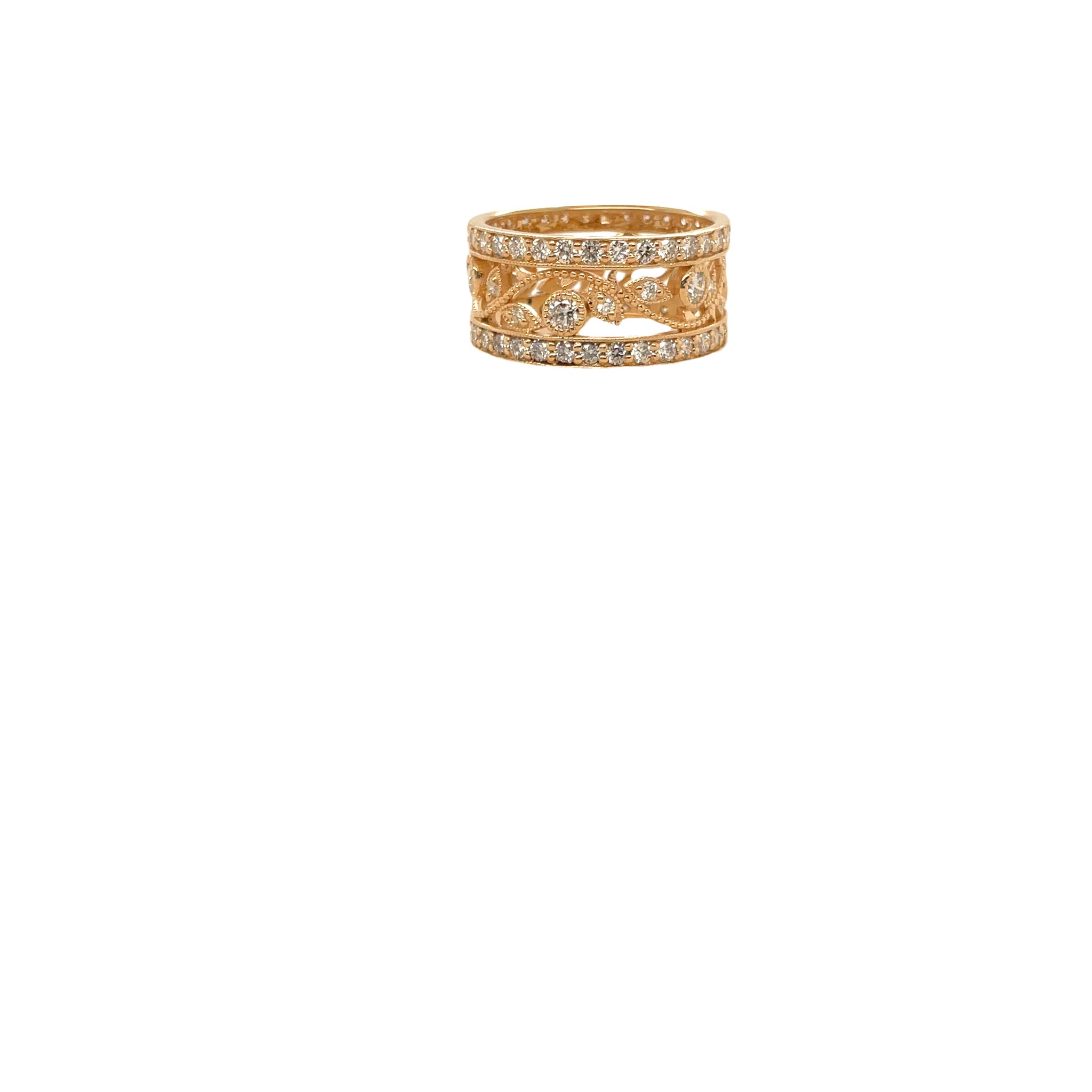 Yellow Gold Schroll Ring