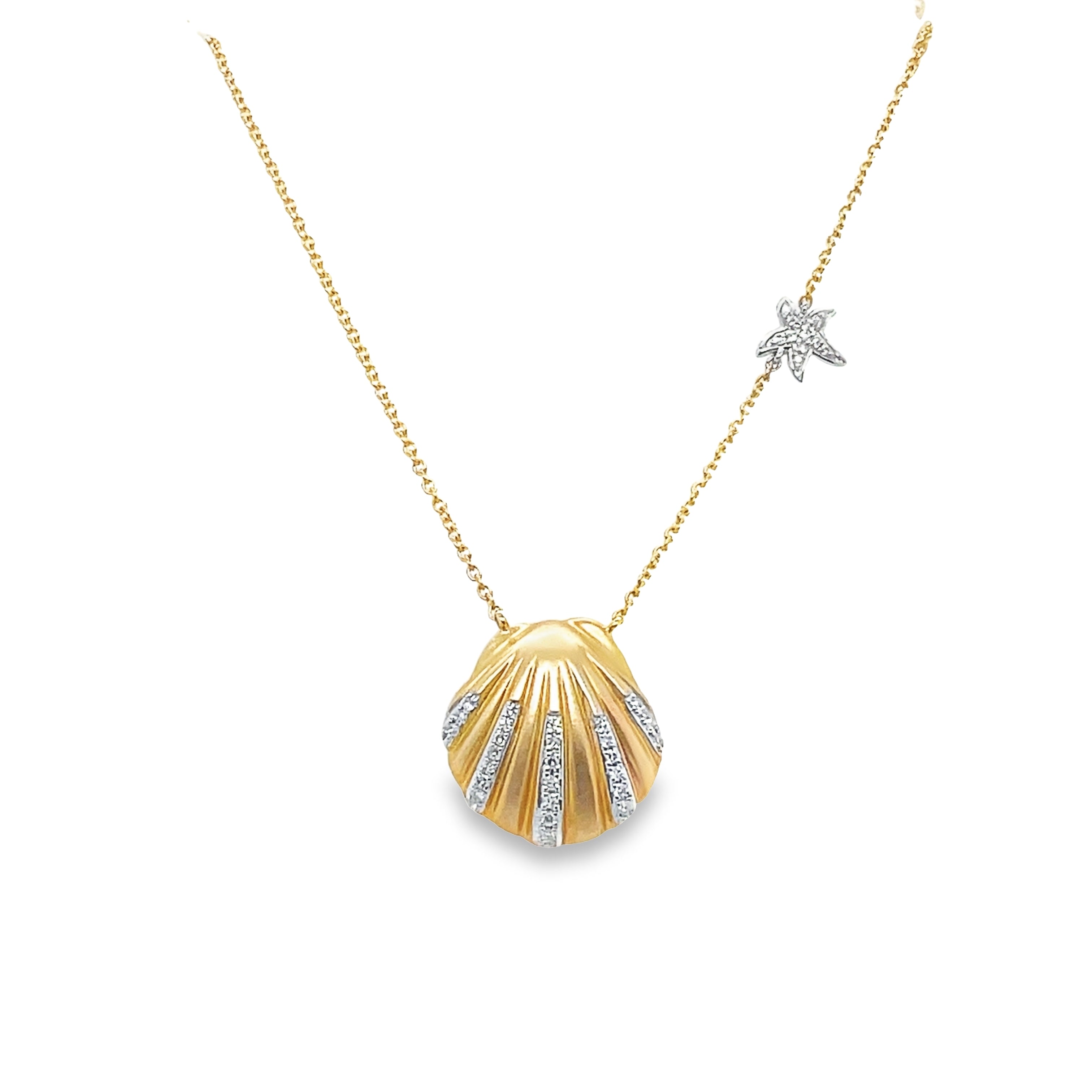Shell and Starfish Pendant