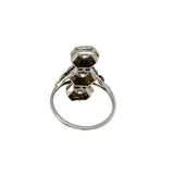 Estate 14k White Gold and Diamond Ring
