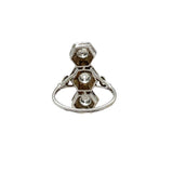 Estate 14k White Gold and Diamond Ring
