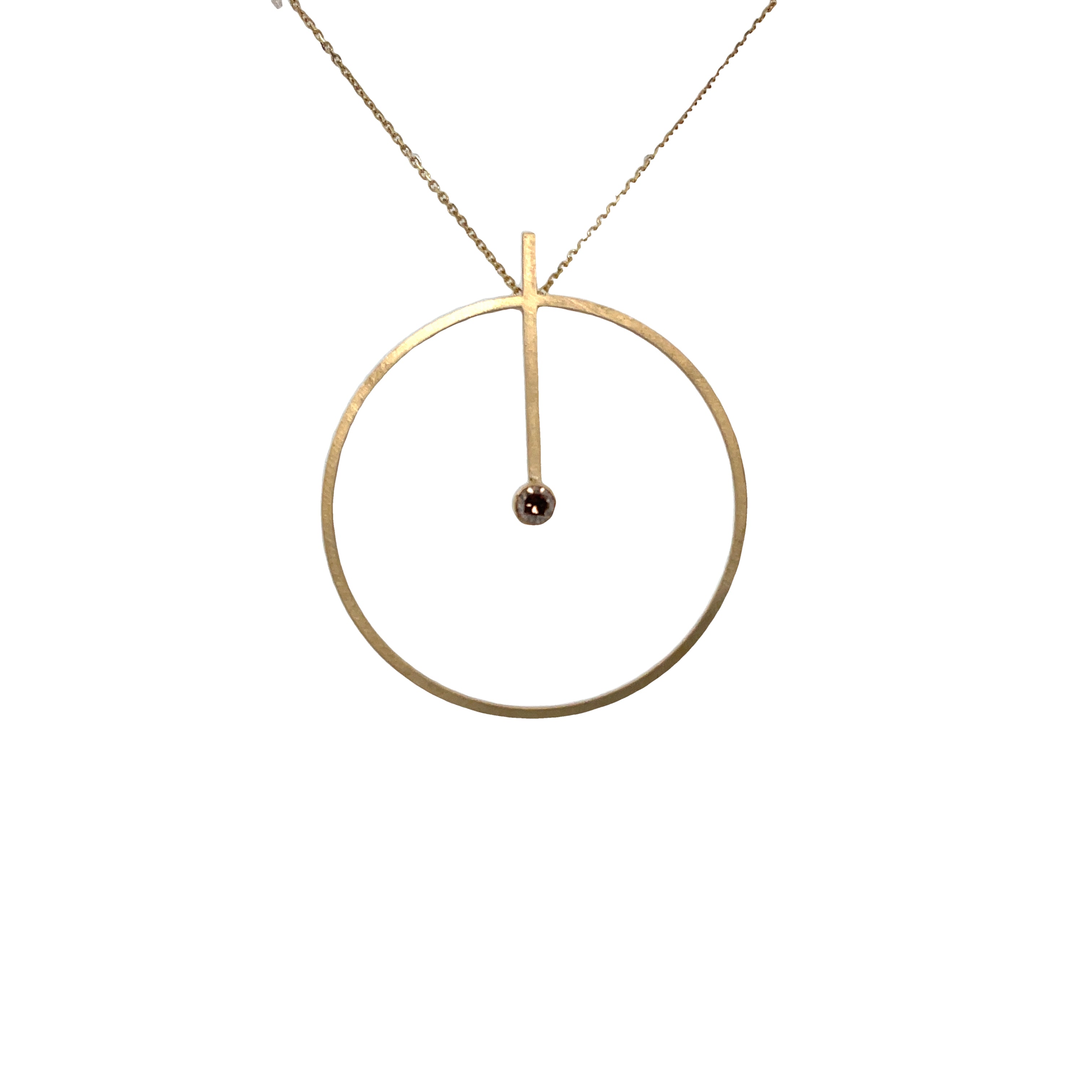 Vintage Champagne Diamond Pendant