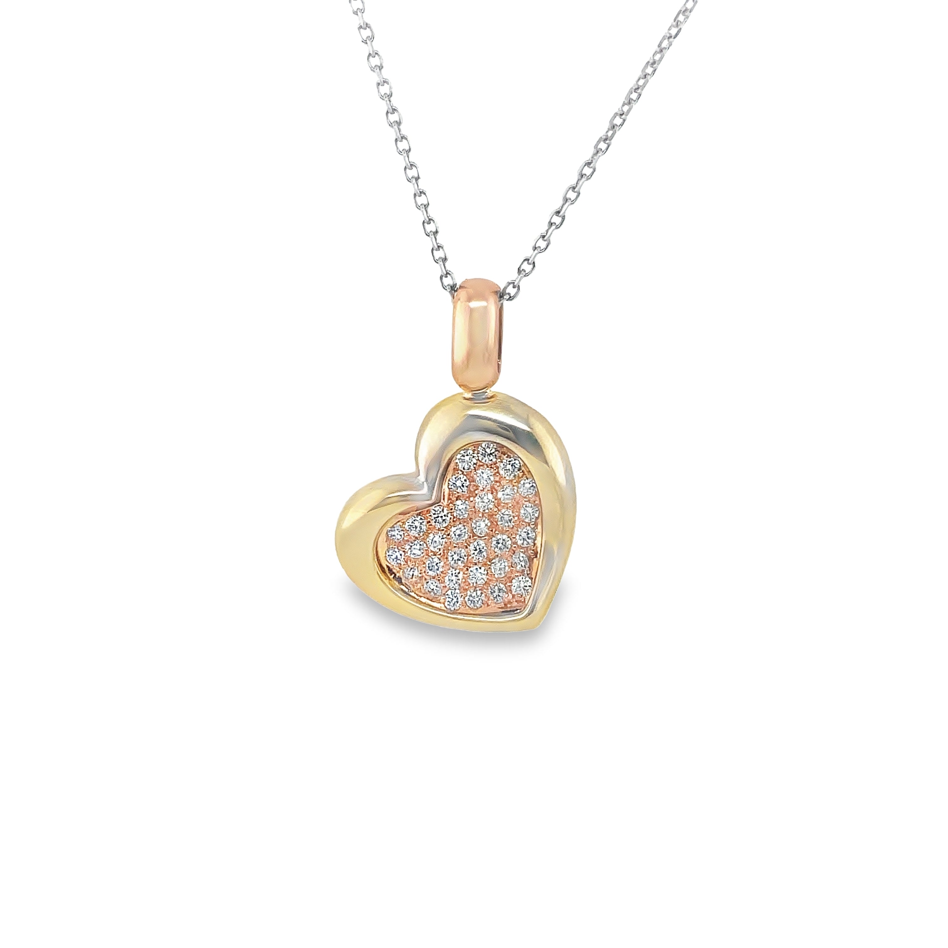 Rose & Yellow Gold Heart